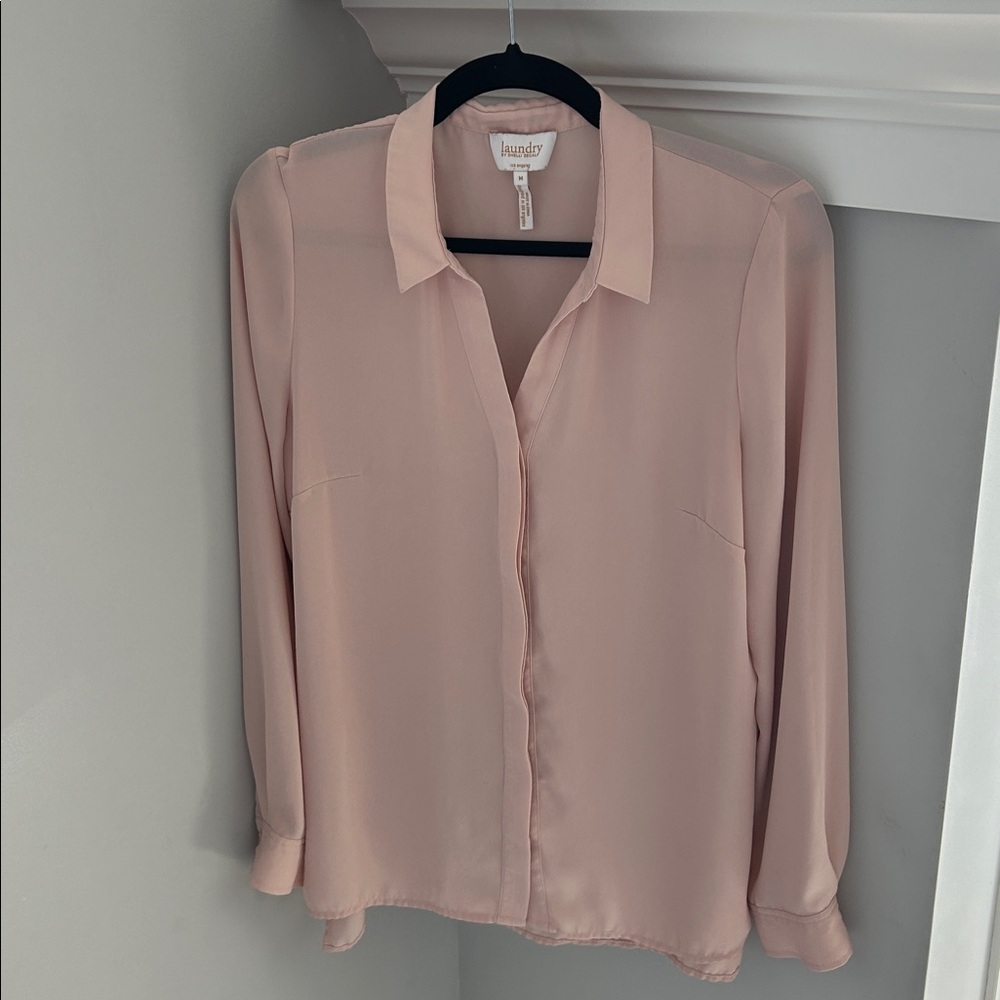 Laundry By Shelli Segal Light Pink Blouse